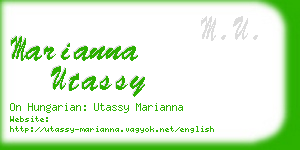 marianna utassy business card